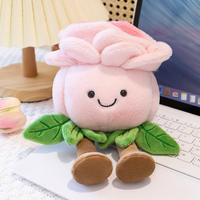 Peluche végétale personnalisable de haute qualité, jouet en peluche doux, animaux en peluche mignons, oreiller en peluche rose, poupée, cadeaux d'anniversaire pour enfants, décoration intérieure