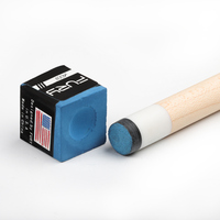 FURY Pool Cue Craie 12Pcs Snooker Billard Bleu Fournitures Huileuses Professionnel Billar Antiadhésif Billard Accessoires