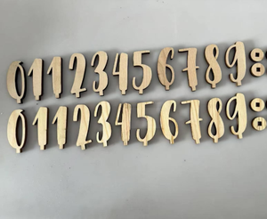 Unfinished <strong>Wooden</strong> Alphabet <strong>Letters</strong> And Numbers Blank <strong>Letters</strong> For Arts Crafts DIY Project - Product Image 5