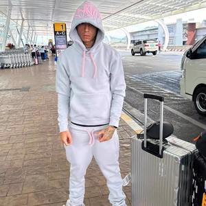 SynaWorld Drill Ensemble sweat à capuche hommes femmes 3D mousse imprimé Hip Hop 100% coton Streetwear High Street survêtement décontracté - Product Image 3