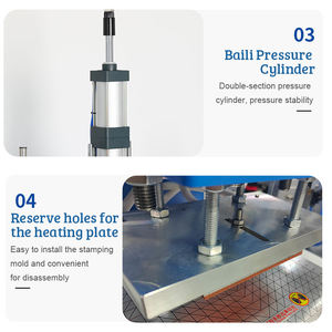 Mesin cetak panas untuk kulit pneumatik areahhot Foil besar mesin cap panas kulit - Product Image 3
