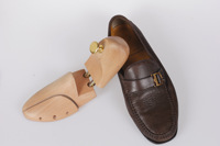 Arbre à chaussures en bois de Lotus Shaper de chaussures en bois massif réglable Design gravé écologique Cuir anti-rides sans déformation
