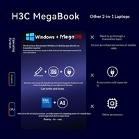H3Cs MegaBook Laptop 2 in 1 da 14 Pollici con Doppio Sistema Operativo, Intel Ultra 5 226V, 16G, 1TB, AI Locale per Studenti e Professionisti