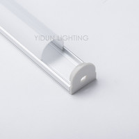 Nouveau 23mm Carré PC Couverture LED Aluminium Profilé Extrusion 26x23mm Dissipateur de Chaleur Aluminium Plaque Supports de Lampe Bases Bande Diffuseur de Lumière