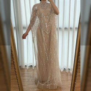 kaftan style evening dress Elegant Embroidered Modest Maxi Dress – Luxury Kaftan Style Evening & –  FineLook
