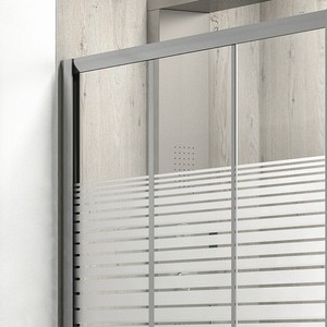 Kamalu kp3000 moderna porta doccia scorrevole 70x130cm con telaio in vetro e alluminio 6mm di altezza 180cm - Product Image 5