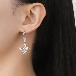 มายเชป วิช นอตต์จี้ห้อยต่างหูสำหรับผู้หญิงสาวสแตนเลสสตีลต่างหูเครื่องรางเวทมนตร์เครื่องประดับของขวัญวันเกิด - Product Image 3