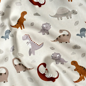 Parure de lit en tissu de coton imprimé dinosaures pour enfants, drap de sieste et couette, usage domestique - Product Image 1