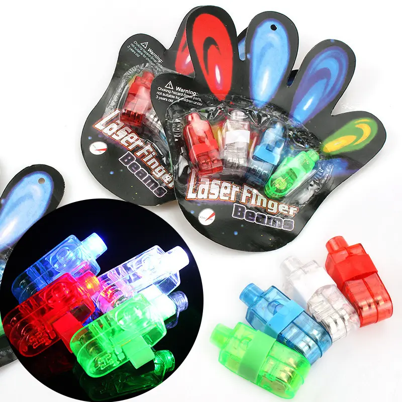 Kids LED Finger Lights Finger Light Up Party Glow Sticks Rave Laser Assorted Toys for Adult Concert Shows Party Favor Decoration