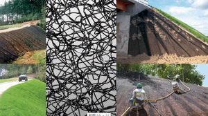 Estera de control de erosión 3D de fábrica de alta calidad, espesor personalizado, protege <span class=keywords><strong>semillas</strong></span> de césped - Product Image 6