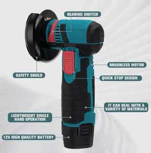 Gerinda sudut listrik portabel profesional 12V bertenaga baterai lithium tanpa sikat, desain tanpa kabel, isi ulang, untuk pekerjaan DIY kecil. - Product Image 2