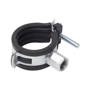 Factory Direct Sale OEM ODM One Side Screw Zinc Plated 2.0mm Band Thickness Heavy Duty Pipe <b>Clamps</b> With Nut - Product Image 2