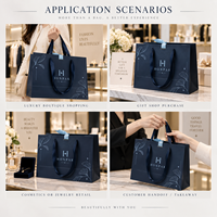 Sacs shopping en papier sur mesure HONPAK avec poignée pour les magasins de détail, les marques de vêtements, les boutiques de cadeaux et l'emballage e-commerce