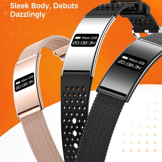 Lady Luxury Smart Bracelet Heart Rate Tracker Swimming Gym Sports Daily Activity Companion Smart Watch