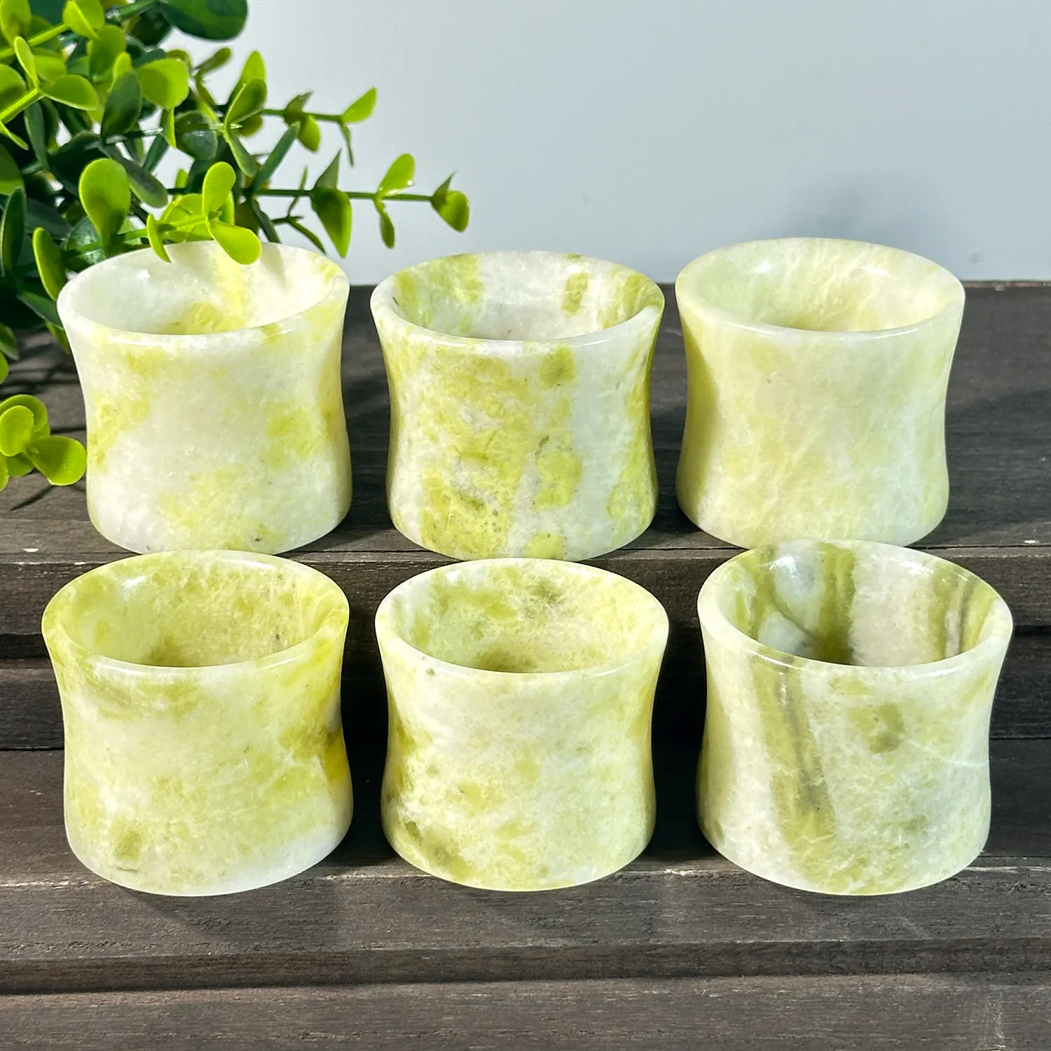 Wholesale Natural High Quality Handmade Crafts Crystal Jade Cup For Home Decoration