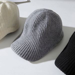 Casquette de baseball unisexe en laine mérinos, nouvelle collection automne-hiver 2025, en laine tricotée pour l'extérieur - Product Image 3