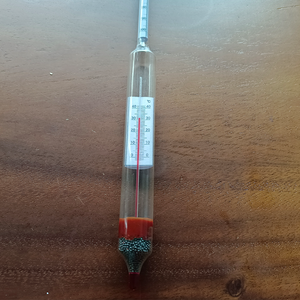 Densímetro de 0.7~0.8 con Escala Doble, Hidrómetro para Medir la Densidad del Agua, con Termómetro - Product Image 5