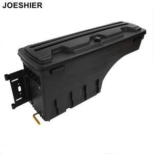 Boîte à outils pivotante noire en ABS pour benne de camion, personnalisée en usine en Chine, sans perçage, compatible F150 2015-2022 - Product Image 1