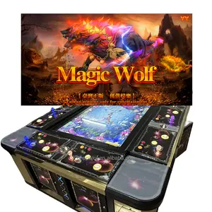 2024 EE. UU. Máquina de juego de peces Máquinas de lotería multijugador Videojuego Tirador de mesa Magic Wolf Hunters King