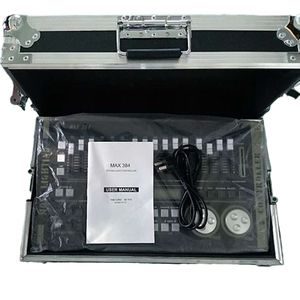 전문 <span class=keywords><strong>DJ</strong></span> 컨트롤러 콘솔 RGBW LED 이동 헤드 디스코 무대 조명 효과 E27 기본 DMX 512 제어 모드 비행 케이스 - Product Image 6