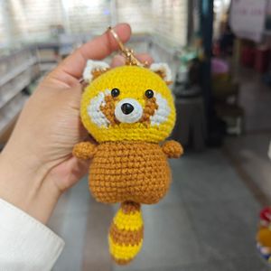 Llavero <span class=keywords><strong>de</strong></span> ganchillo hecho a mano con animales, <span class=keywords><strong>mini</strong></span> colgante <span class=keywords><strong>de</strong></span> ganchillo lindo <span class=keywords><strong>de</strong></span> gato, conejo, abeja, oso, caballo, perrito, sirena - Product Image 3