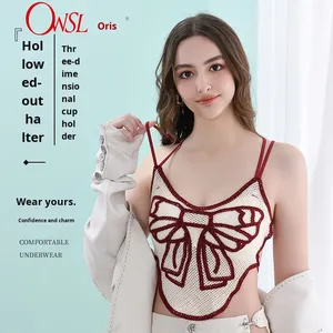 Nuovo Stile Invernale Reggiseno Bandeau da Donna Intrecciato Ricamato Anti-Esposizione Traspirante Senza Spalline Senza <span class=keywords><strong>Ferretto</strong></span> Sexy Coppa 3/4 - Product Image 5