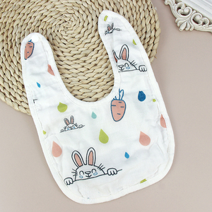 Baberos de Bebé de Gasa 100% Algodón, Suaves, Impermeables, Libres de BPA, con Dibujos Animados y Broches, para Bebés de 0 a 12 <span class=keywords><strong>Meses</strong></span>, Gran Venta - Product Image 5