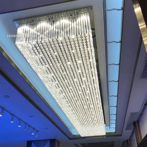 Lobby d'hôtel Lustre encastré en cristal non standard Salle de banquet personnalisée Salle d'ingénierie Plafonnier en cristal exquis - Product Image 3