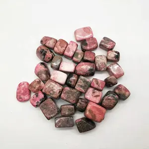 Bán Buôn Số Lượng Lớn Đánh Bóng Đá Thạch Anh Pha Lê Hồng Rhodonite Đá Lộn Xộn