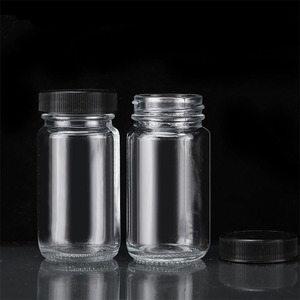 En Stock 60ml 2oz Glass Wellness Shot con tapa para líquido Mini tarro de boca ancha Reutilizable Pequeñas botellas de jugo de jengibre transparente - Product Image 5
