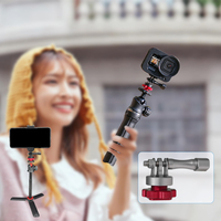 Adaptateur de fixation à griffe chaude/froide GoPro de haute qualité en aluminium CNC avec vis à molette pour caméras d'action Hero13/12, léger