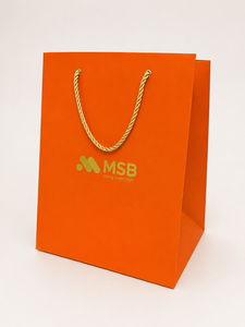 Bolsa de Compras de Papel OEM ODM con Asa Plana, Impresión Offset, Reciclable, Estilo Clásico, Fabricante Vietnamita - Product Image 5