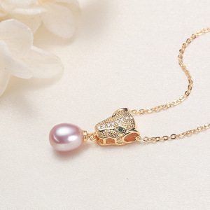 Collier de perles d'eau douce presque rondes de la marque Wenchi, perles de Zhuji, boucle en argent S925 sans défaut, cadeau pour la fête des mères, vente en gros depuis la Chine - Product Image 3