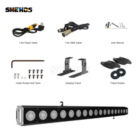 SHEHDS 6-en-1 Projecteur Mural à Couleurs Mixtes AC100-240V 18x18W Lumière de Scène RVBWA UV LED pour DJ