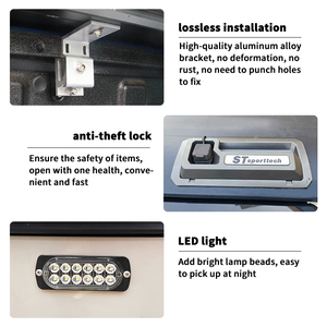 Tantu mới sửa đổi tonneau bìa cho Ford Ranger <span class=keywords><strong>Isuzu</strong></span> Dmax Hilux Revo Navara xe tải Pickup-Bộ phận hiệu suất - Product Image 5