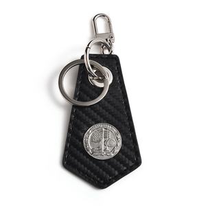 Monedero de cuero auténtico con llavero metálico de marca de coche para tienda 4S - Product Image 6