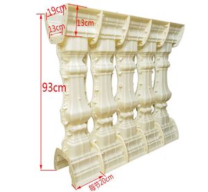 Molde de balaustre de hormigón de nuevo diseño Molde de pilar de balaustre de plástico para moldes de Barrie de hormigón Molde de hormigón Balaustre - Product Image 3