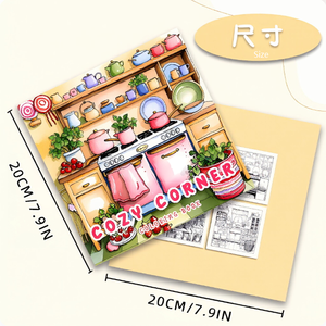 Libro <span class=keywords><strong>da</strong></span> <span class=keywords><strong>colorare</strong></span> Cozy Corner <span class=keywords><strong>per</strong></span> <span class=keywords><strong>adulti</strong></span> e bambini, pagine di attività a tema Hygge Comfort <span class=keywords><strong>per</strong></span> il relax - Product Image 5