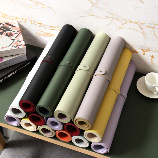 40*60cm Classic Pu Leather Desk Mat Solid Computer Table Keyboard Mouse Pad Waterproof Table Mat Office Accessory for Business