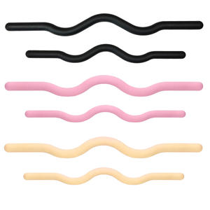 <span class=keywords><strong>Kit</strong></span> d'accessoires de Pilates unisexe, couleur personnalisée, bande de résistance en tissu extensible, anneau de puissance en silicone, poids de cheville, barre de gym, haltère - Product Image 6
