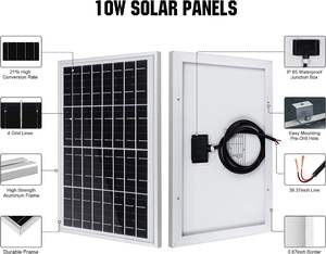 Großhandel 12v 10w 20w 30w 40w 50w 60w 80w Solar panel Preis Solar panel Solar panel - Product Image 2