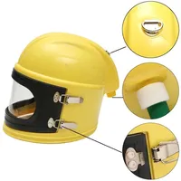 Casque de sablage de haute qualité avec dispositif de réglage de la température, masque anti-poussière protecteur en ABS, état neuf