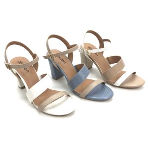 Sandales à talons hauts pour femmes, chaussures multicolores, à la mode, grand arbre, pour l'été, nouvelle collection 2020 - Product Image 1