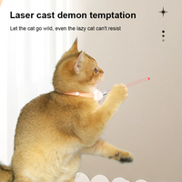 Collier Jouet Interactif Électrique Rechargeable USB Intelligent et Réglable pour Chat, Accessoire Amusant et Portable pour Chatons d'Intérieur