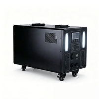 Station d'alimentation portable 3500W avec panneaux solaires, stockage d'énergie extérieur, alimentation de secours domestique, batterie de secours avec lampe de poche