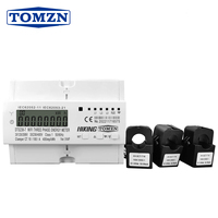 Compteur d'énergie bidirectionnel intelligent TOMZN 3 phases 100A avec CT 110V*3 220V*3 Tuya WIFI, minuterie, moniteur de consommation électrique SMARTLIFE