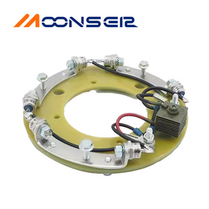 MoonsEiz Brushless Generator <b>Rectifier</b> Wheel ZX85-10P Aluminium Alloy With Selenium Stack - Product Image 1