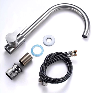 <span class=keywords><strong>Rubinetto</strong></span> da <span class=keywords><strong>cucina</strong></span> <span class=keywords><strong>moderno</strong></span> in acciaio inox, montato su piano, con acqua calda e fredda, monocomando. - Product Image 6