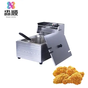 Yumurta tavuk Nuggets et elektrikli patates kızartması için fritöz yağ kızartma makinesi