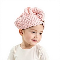 [Texture gaufrée] Bonnet de séchage pour bébé en microfibre, super absorbant, séchage rapide, épaisseur 1 cm, bandeau pour enfants, bonnet mignon pour nourrissons